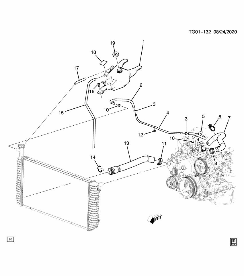 GM 84148192 Hose, Radiator Outlet (Lower)