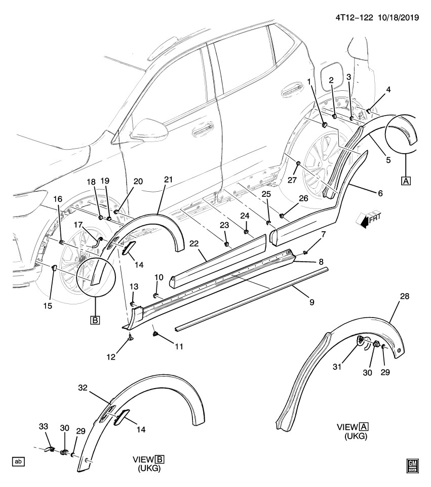 GM 42763028 Molding, Rear Quarter Panel