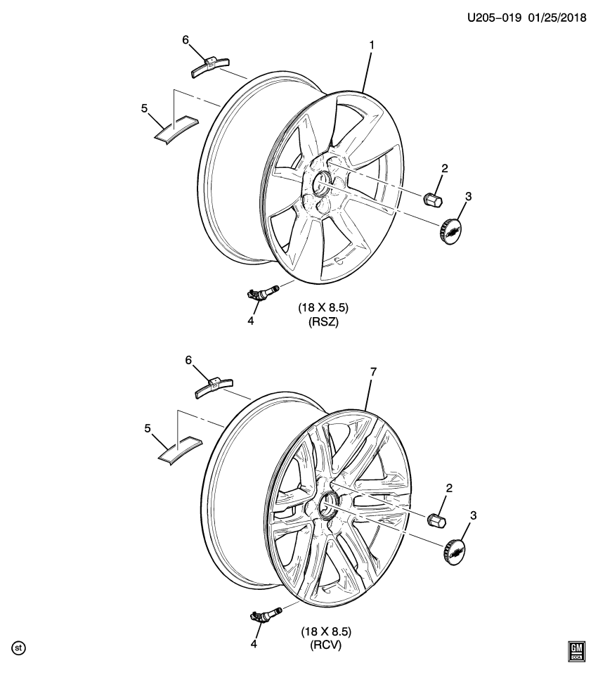 GM 84644851 Wheel, Rear Or Spare