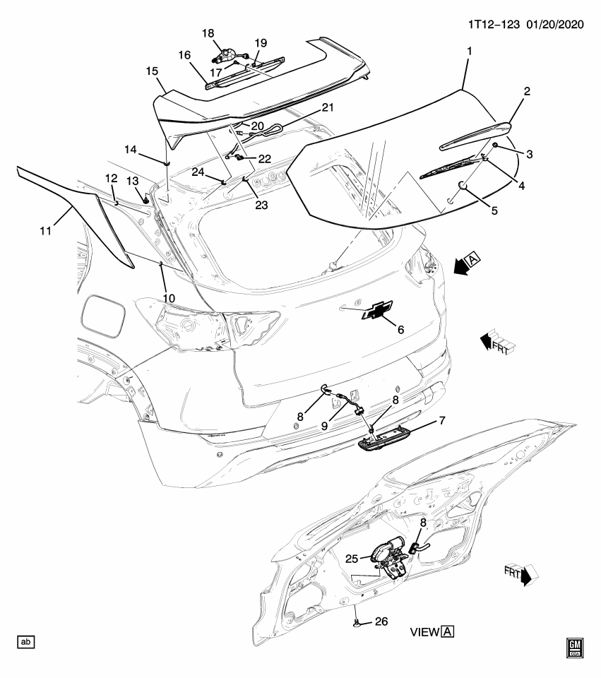 GM 42485856 Applique, Rear Quarter Panel