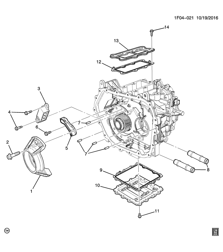 GM 25199160 Support, Transmission Housing, Center