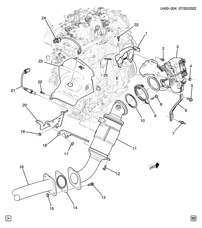 GM 84407373 Gasket, Catalytic Converter