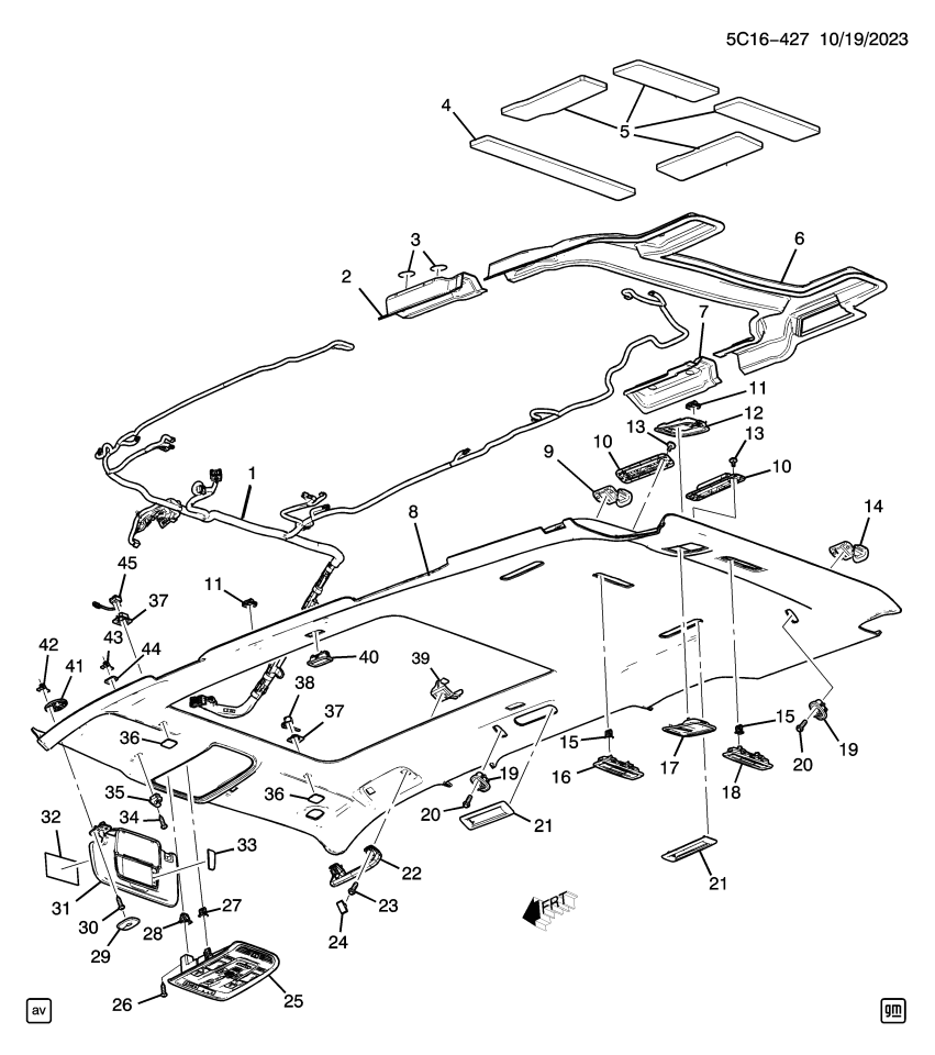 GM 84660793 Sunshade, Sunshade
