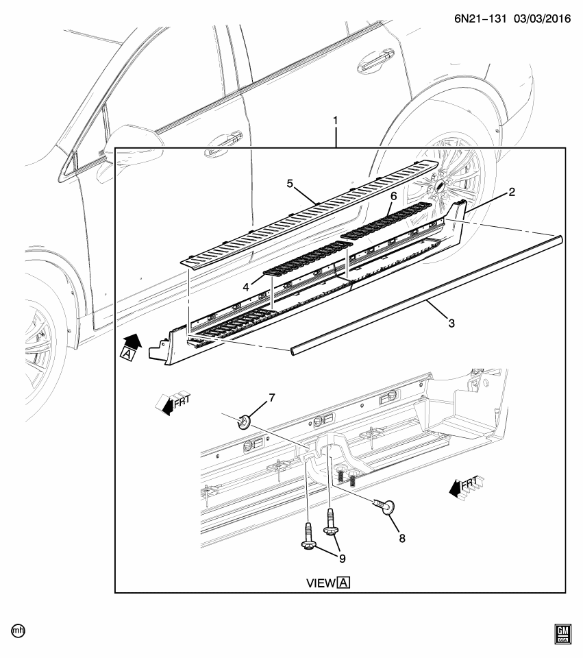 GM 23190177 Bolt Package, Side Step
