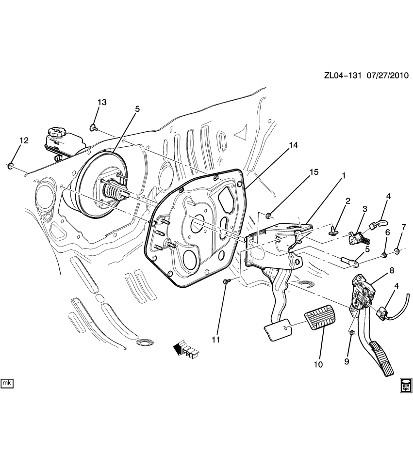 GM 96463806 Plate, Shroud And Dash And Vent Duct Panel