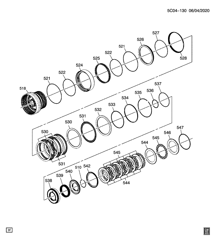 GM 24270340 Retainer, Transmission Clutch, Middle