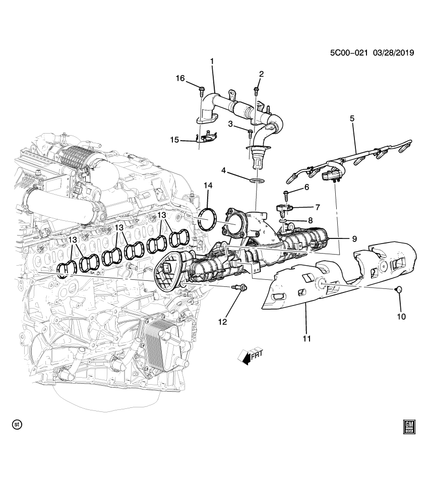 GM 40009229 Manifold, Engine Fuel Intake Manifold
