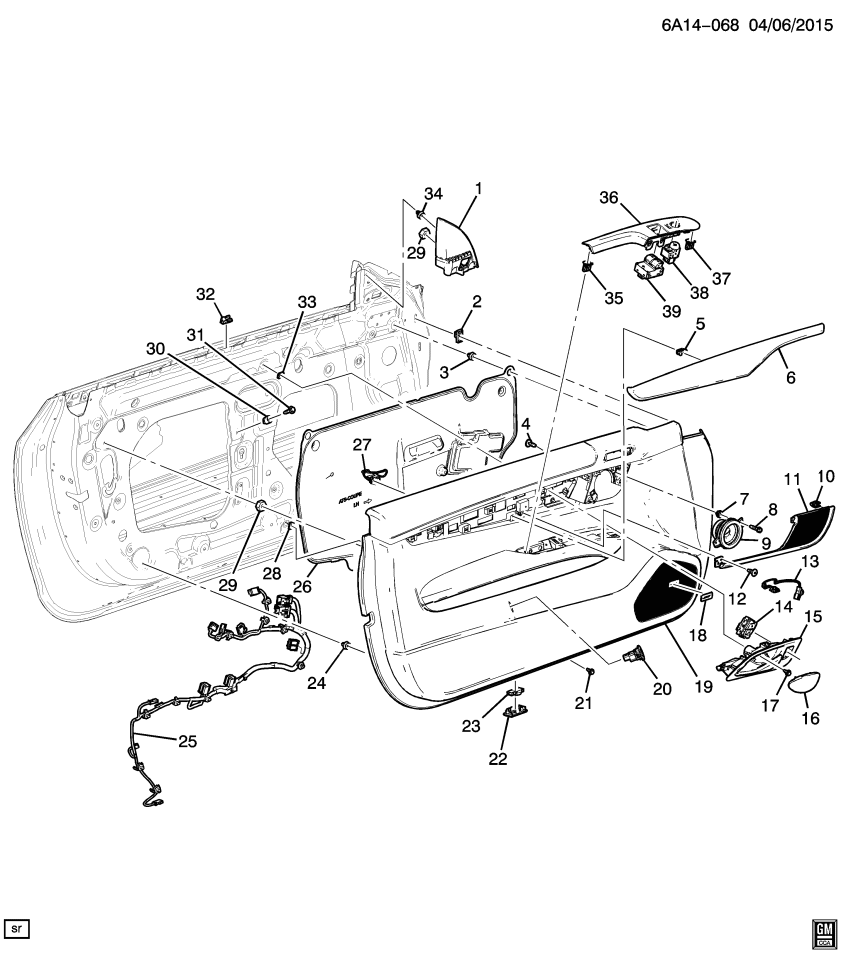 GM 23177565 Harness, Body Wiring, Front