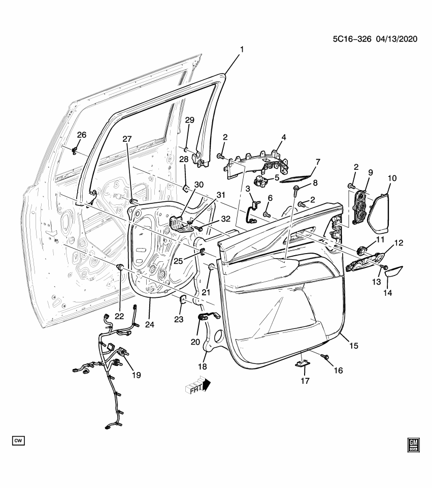GM 84574816 Lamp Package, Auxiliary Interior Lighting
