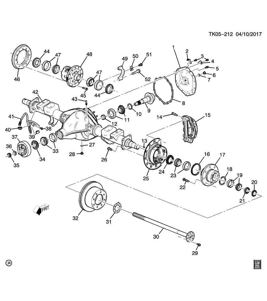 GM 84083616 Lock, Differential Bearing Adjusting Nut