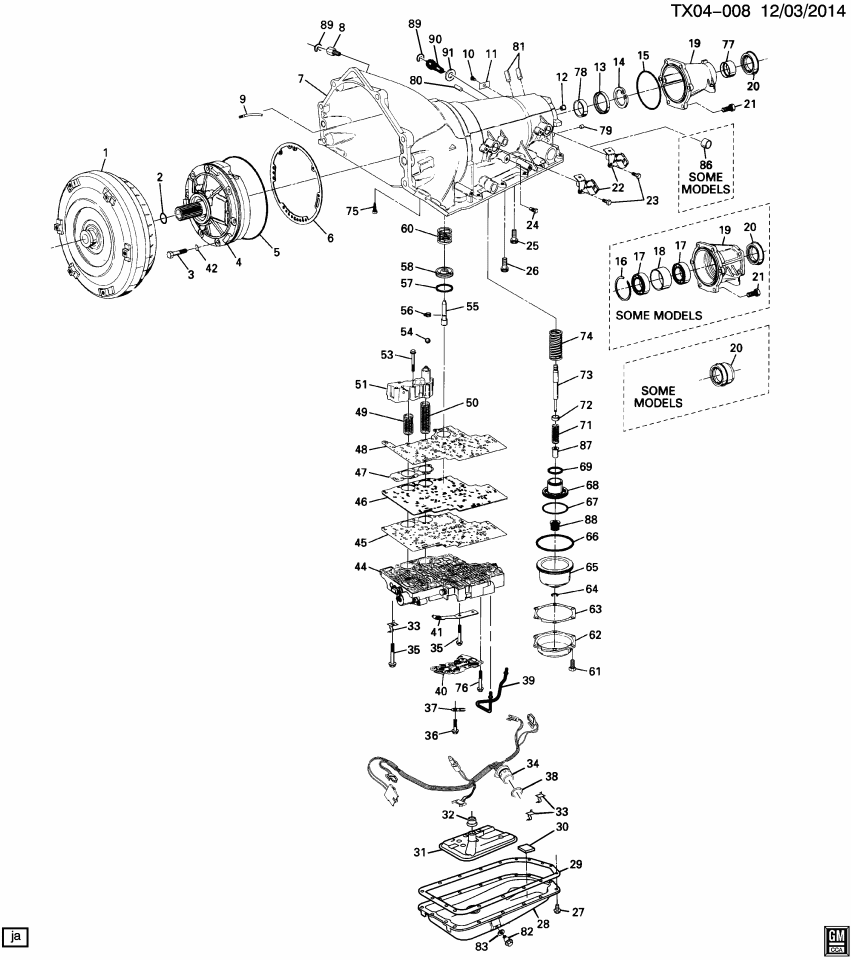 GM 24217612 Converter, Transmission Converter
