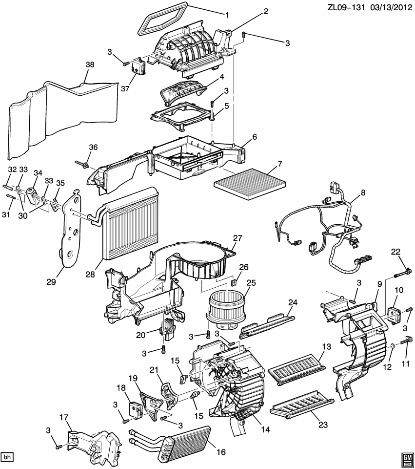 GM 19260645 Deadener, A/C Evaporator
