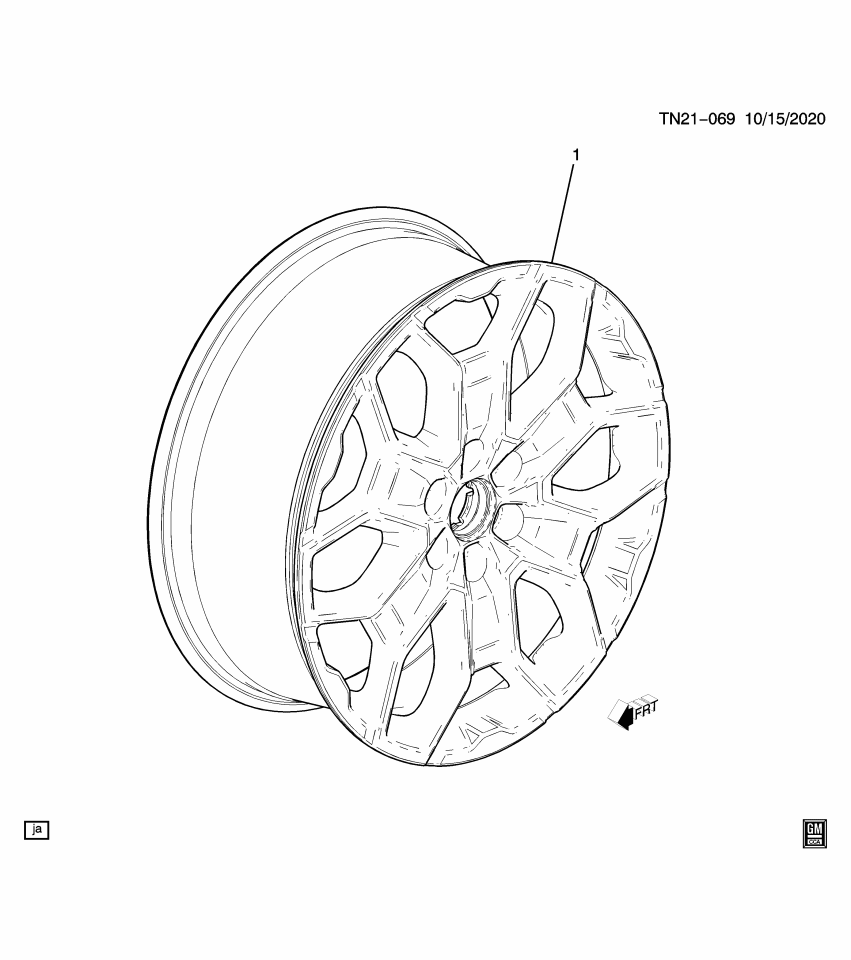 GM 84495151 Wheel, Rear Or Spare