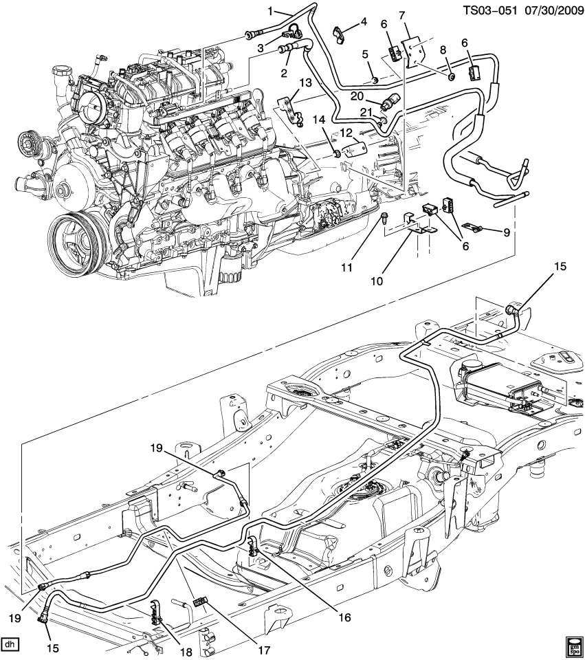 GM 15850416 Clip, Evaporation Emission System(Fuel Tank End)