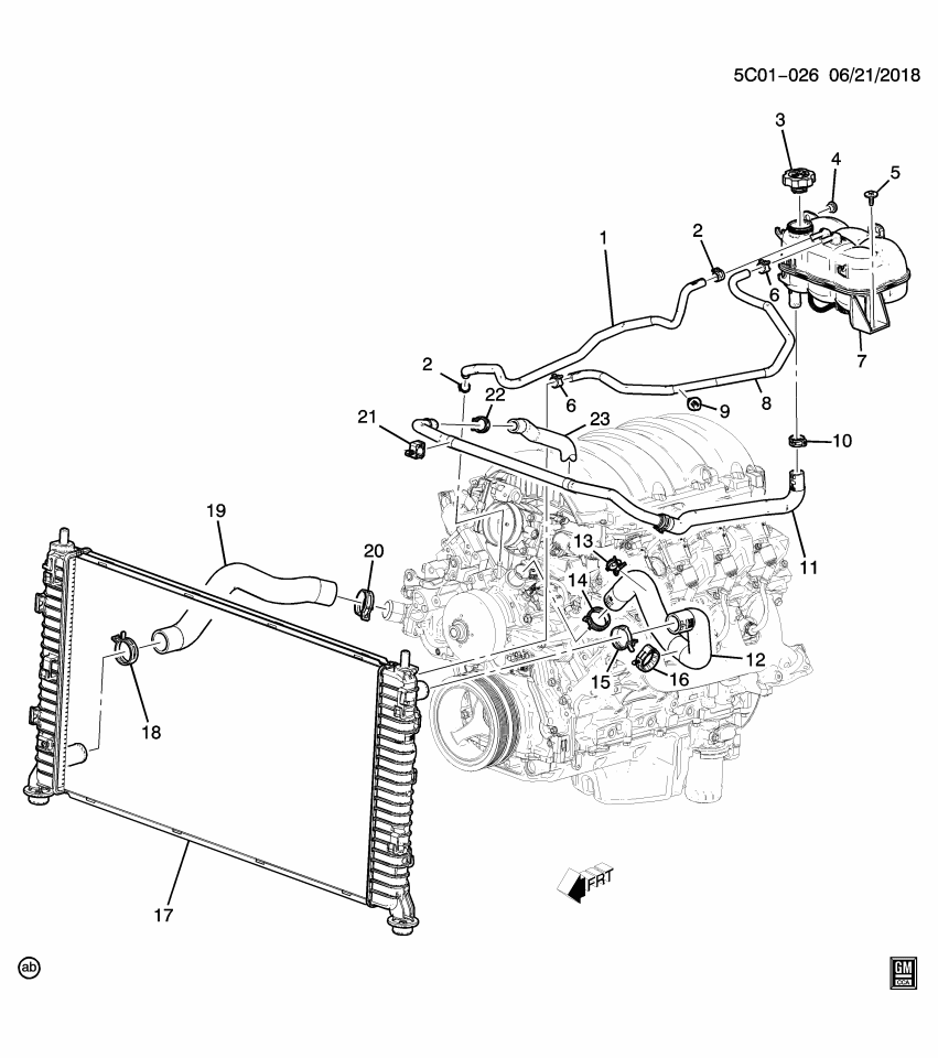 GM 85584379 Hose, Engine Coolant By - Pass