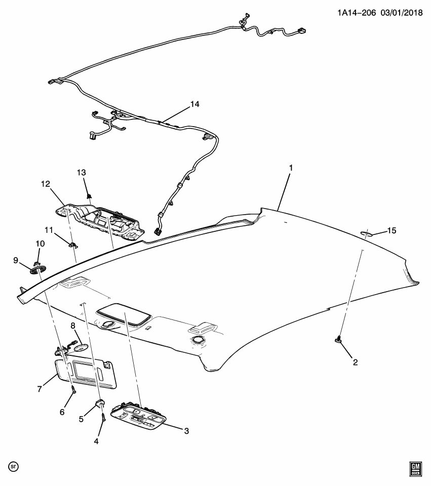 GM 84443315 Sunshade, Windshield Sunshade, Jet Black