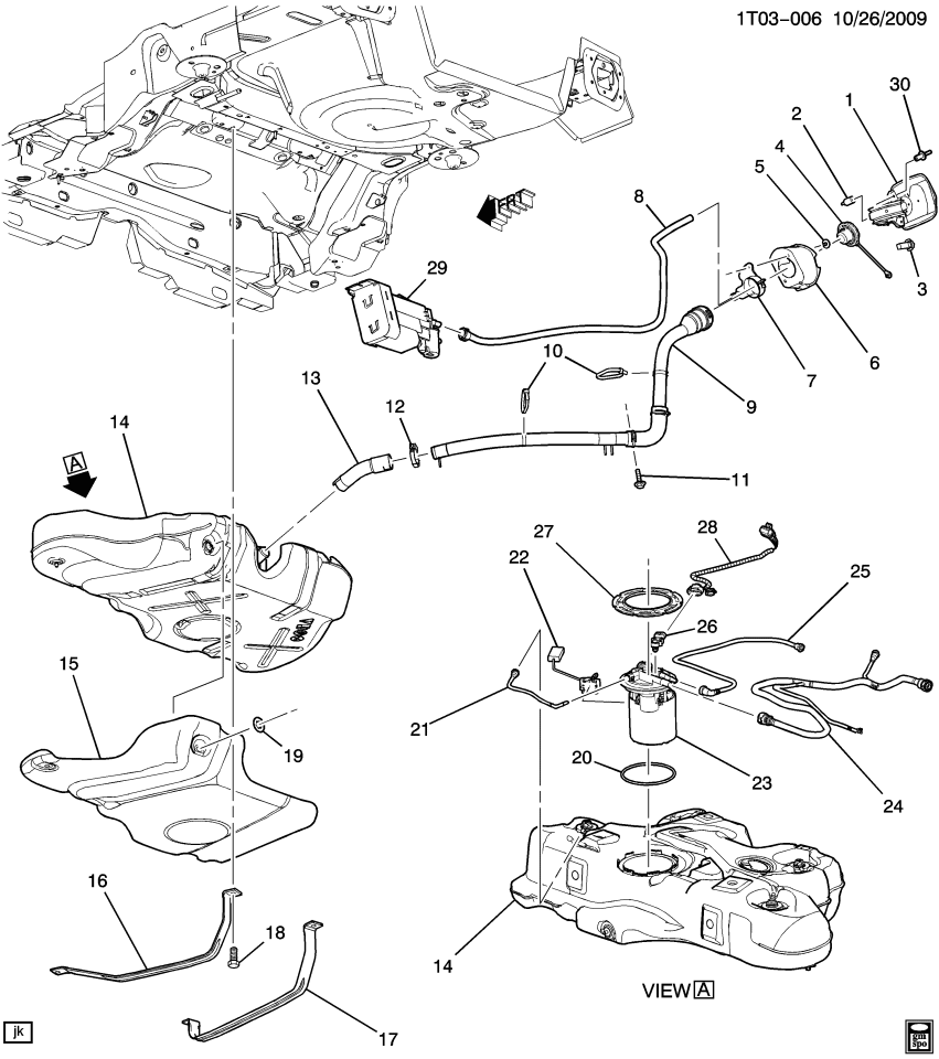 GM 19420404 Pipe, Fuel Line