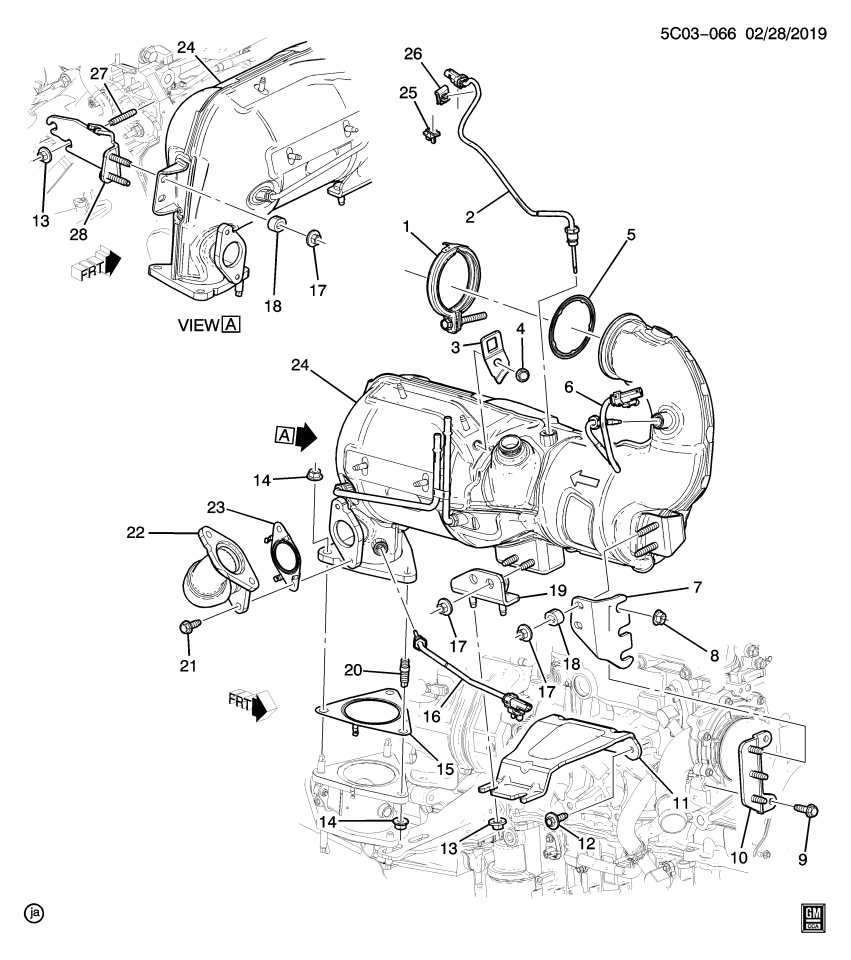 GM 12695338 Bracket, Catalytic Converter