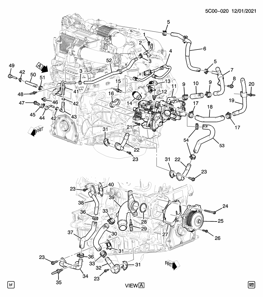GM 55497097 Hose, Engine Coolant By - Pass
