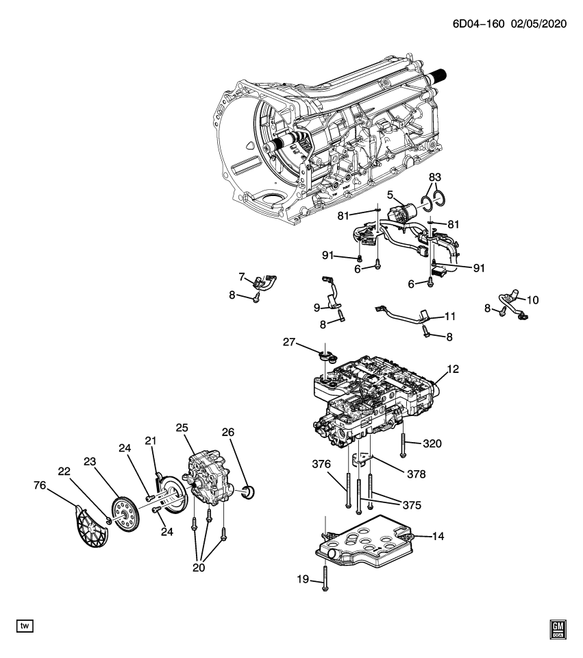 GM 24290461 Solenoid, Parking Brake Release