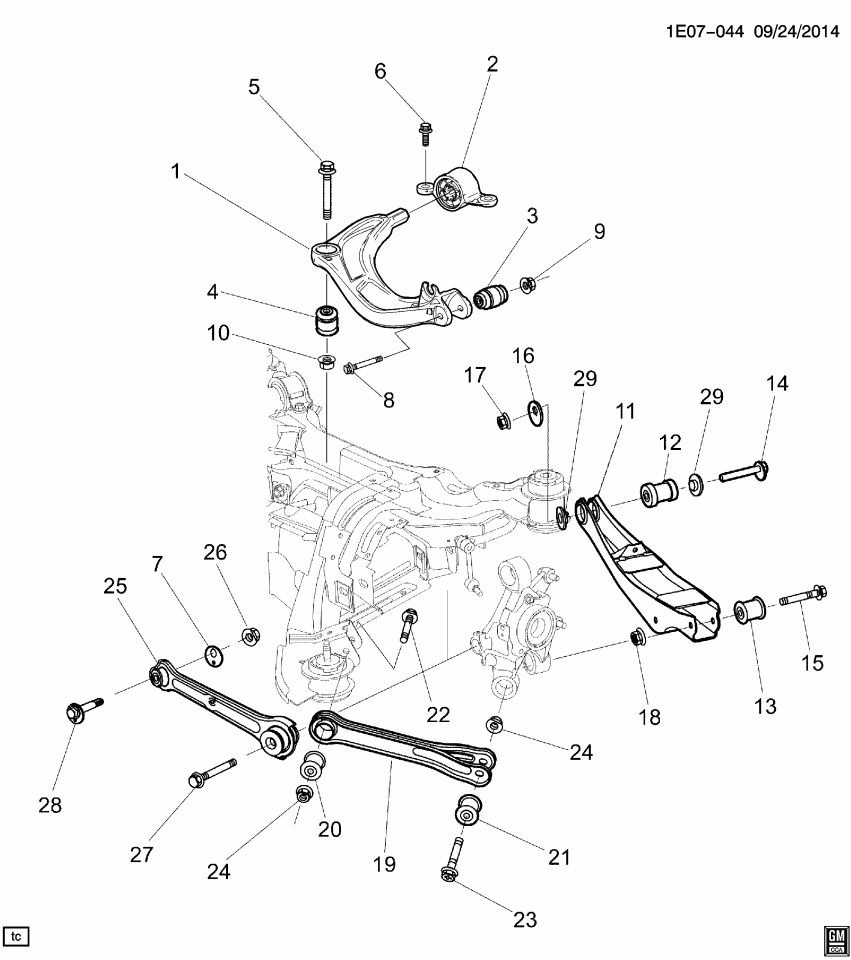 GM 92215339 Cap, Rear Axle Control Arm
