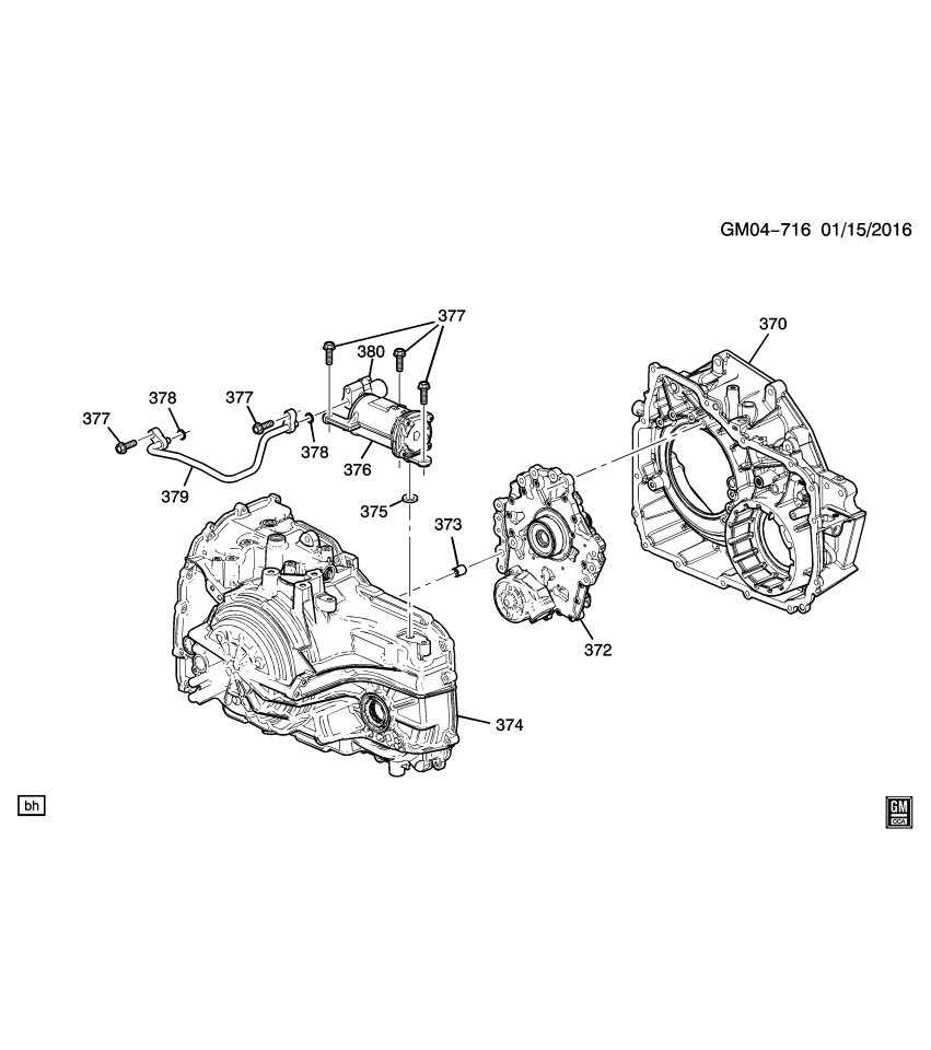 GM 24283976 Housing, Transmission Converter