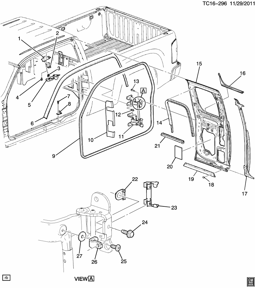 GM 11570366 Clip, Door Hinge