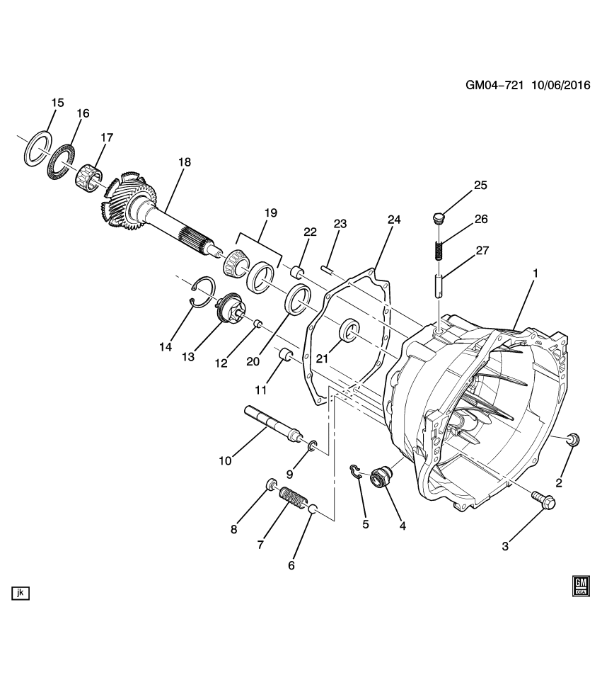 GM 24286078 Shaft, Transmission Main Drive(Clutch)