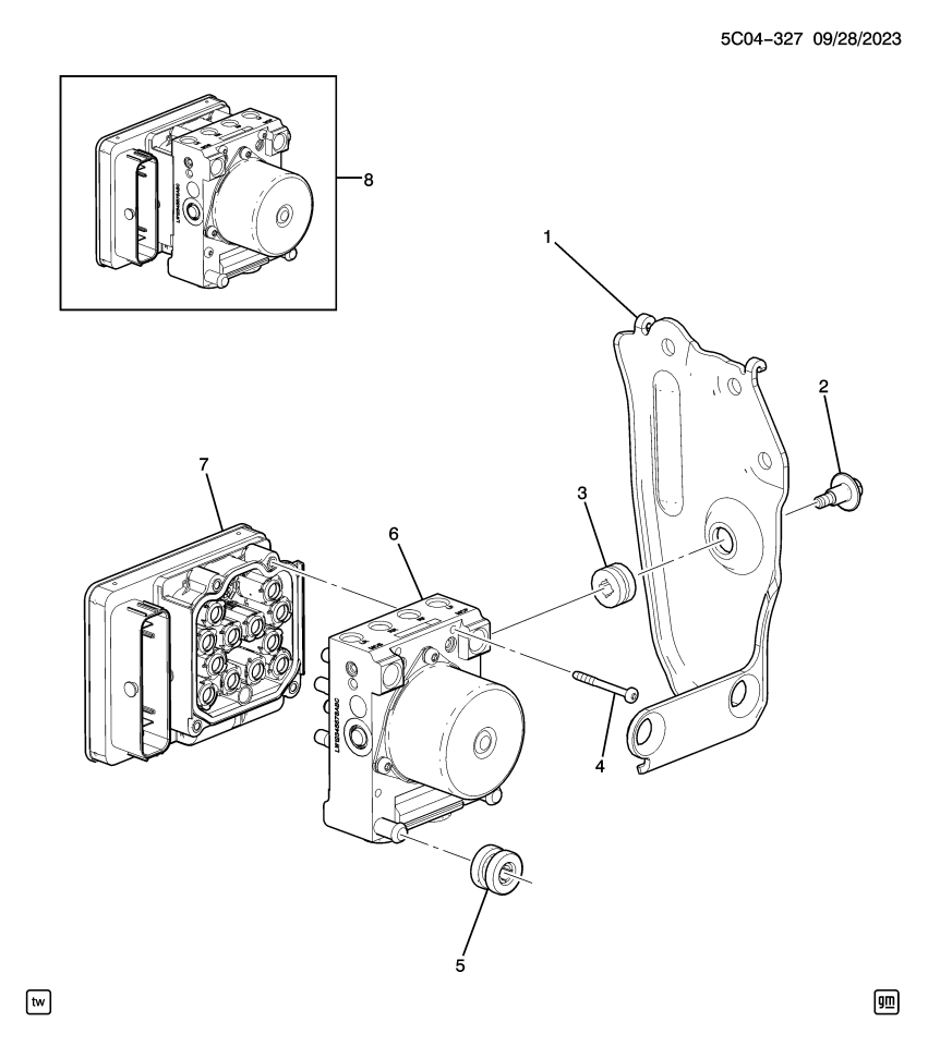 GM 86507061 Valve, Electronic Brake Control