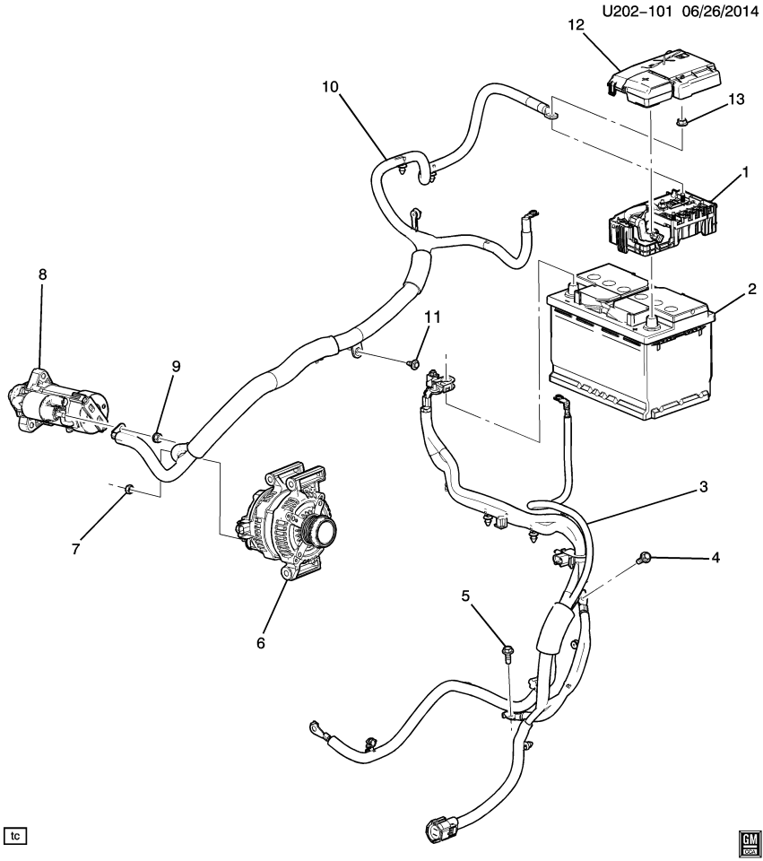 GM 85169042 Block, Main Wiring Junction And Fuse Block