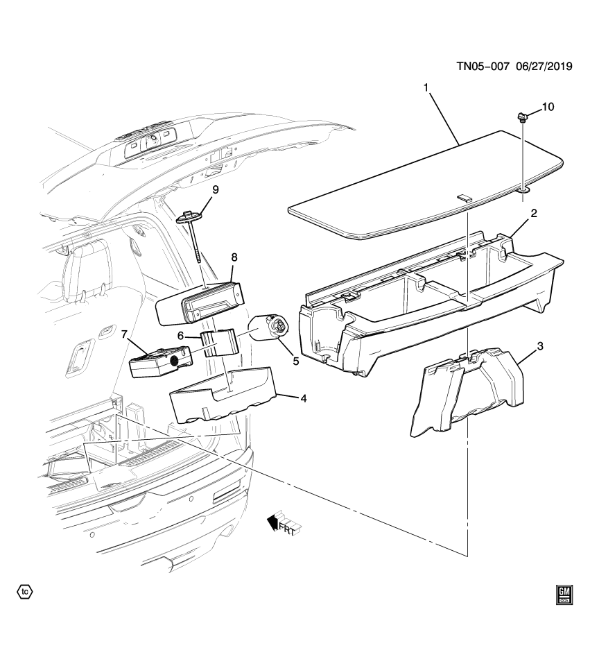 GM 84114142 Holder, Tire