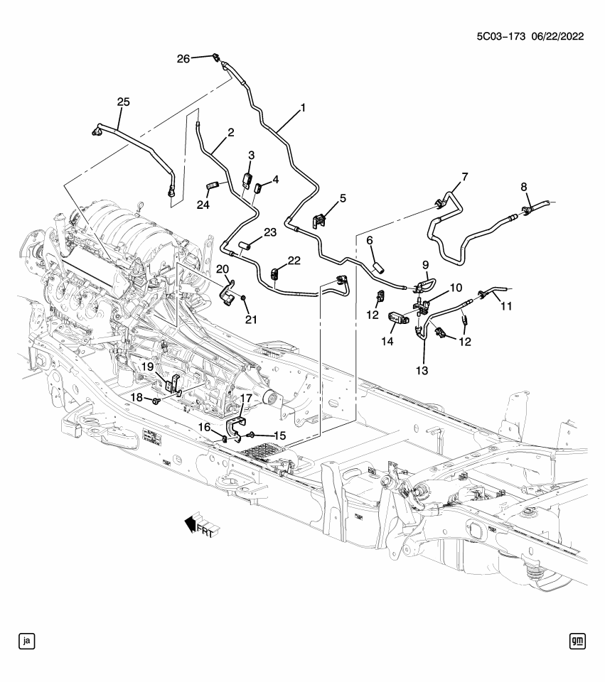 GM 84986611 Hose, Evaporation Emission System(Fuel Tank End)