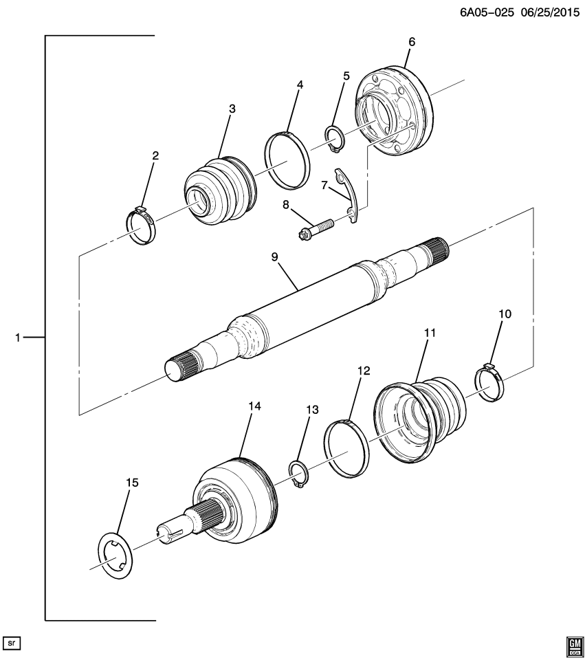 GM 84624856 Joint Kit, Rear Axle Universal Joint
