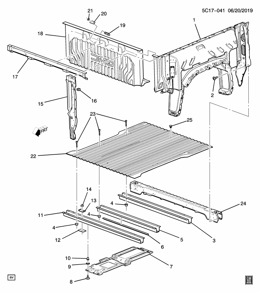 GM 84849544 Retainer, Pickup Box