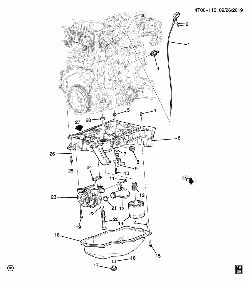GM 55503981 Pump, Engine Oil Pump