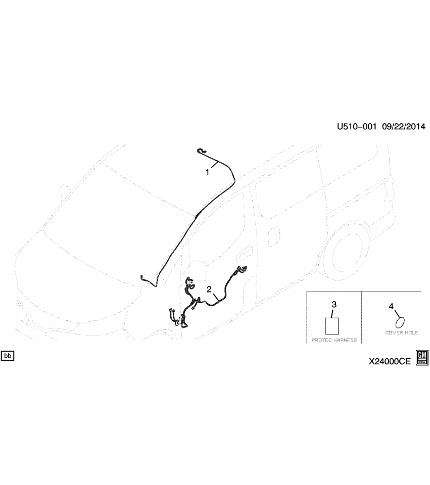 GM 19317615 Protector, Body Wiring