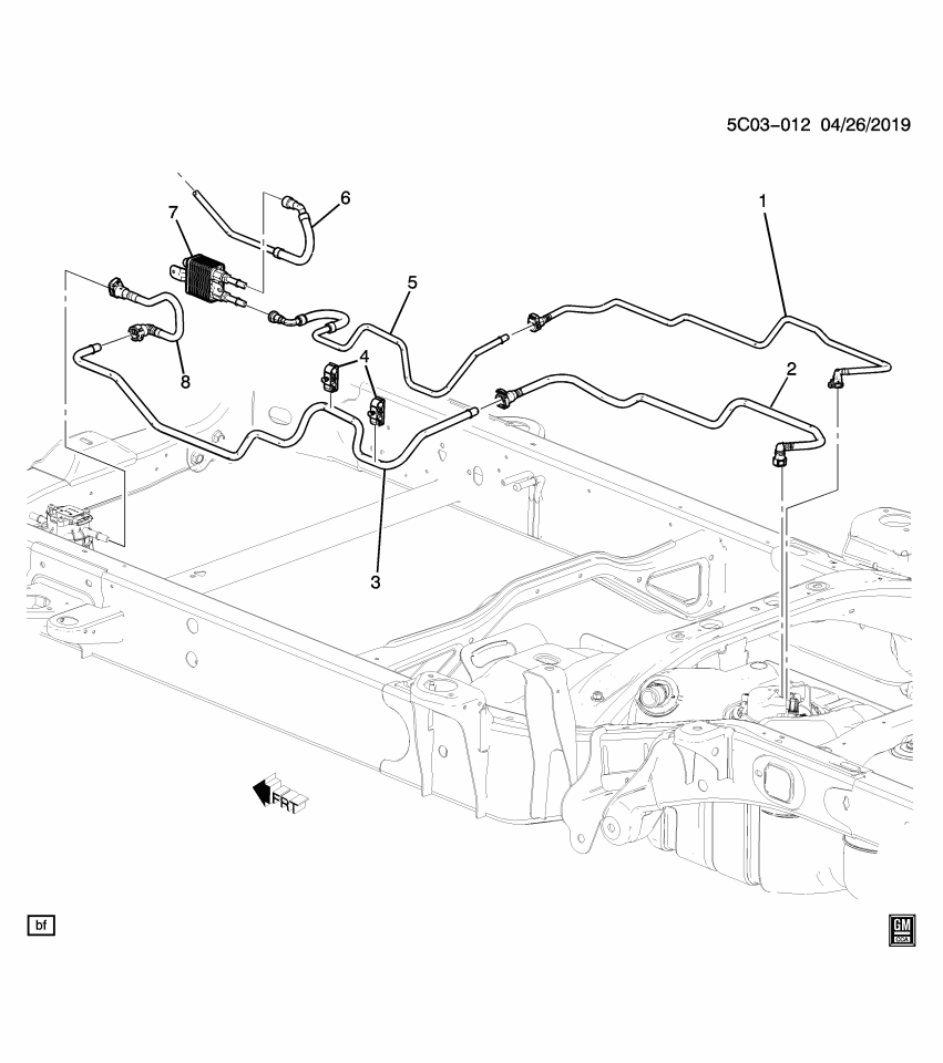 GM 85526189 Pipe, Fuel Line, Rear