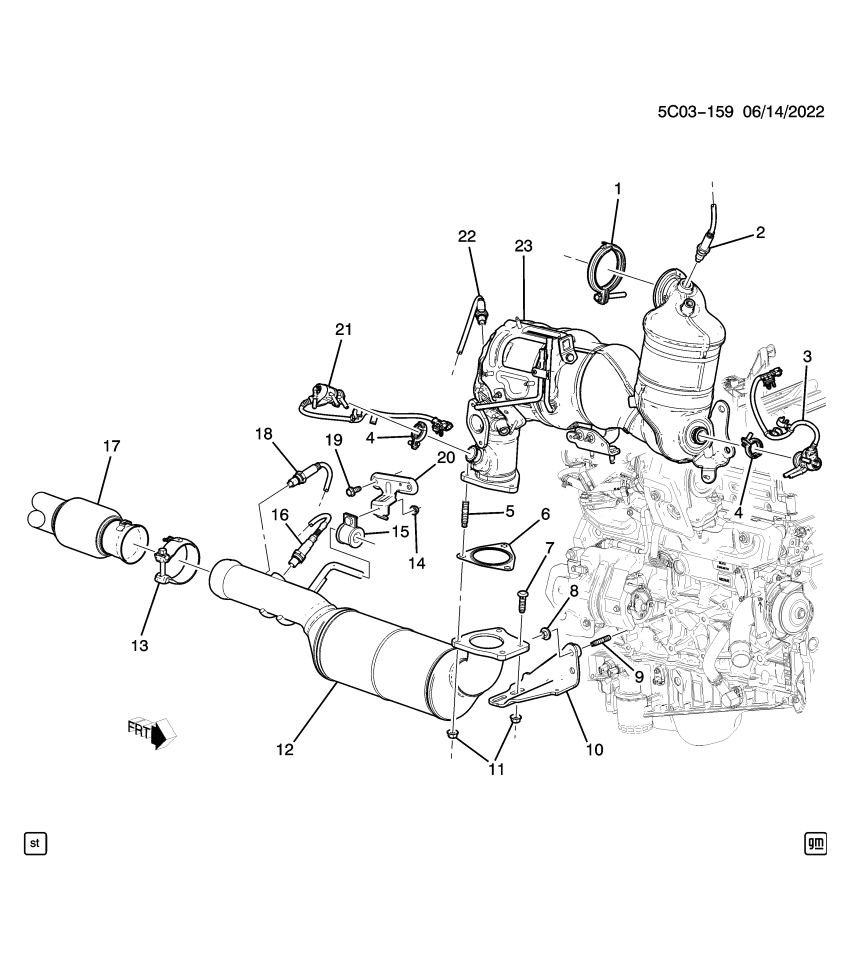 GM 40009062 Bracket, Catalytic Converter