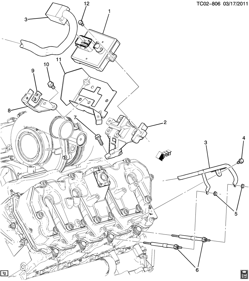 GM 98000607 Bracket, Voltage And Glow Plug