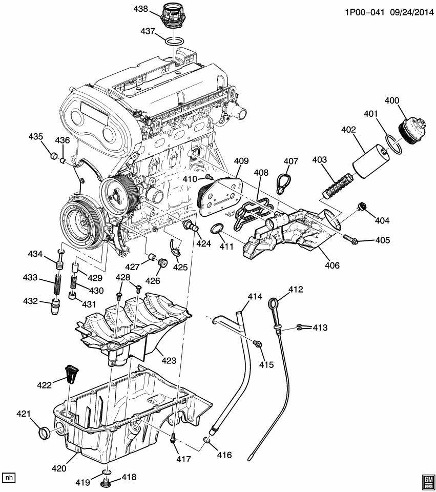 GM 25195822 Cooler Kit, Engine Oil Cooler