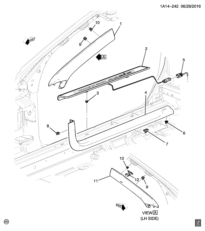 GM 23283369 Plate, Front Door Sill