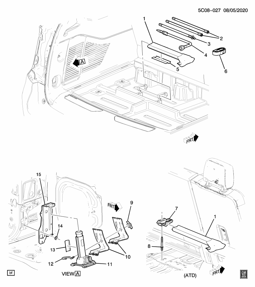 GM 84867900 Jack, Auto