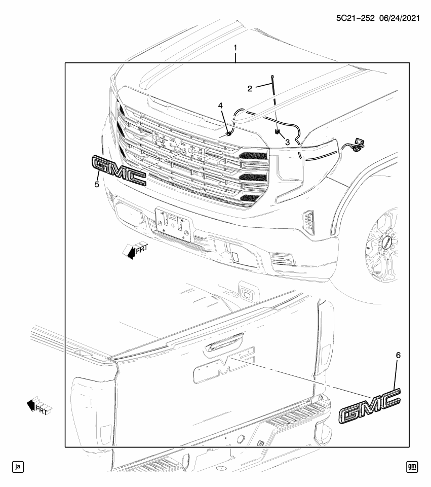 GM 84926567 Emblem Package, Radiator Grille & Ornamentation, Black