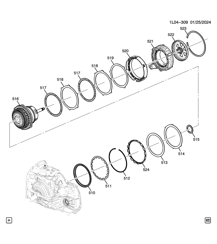 GM 24287544 Spring, Transmission Clutch