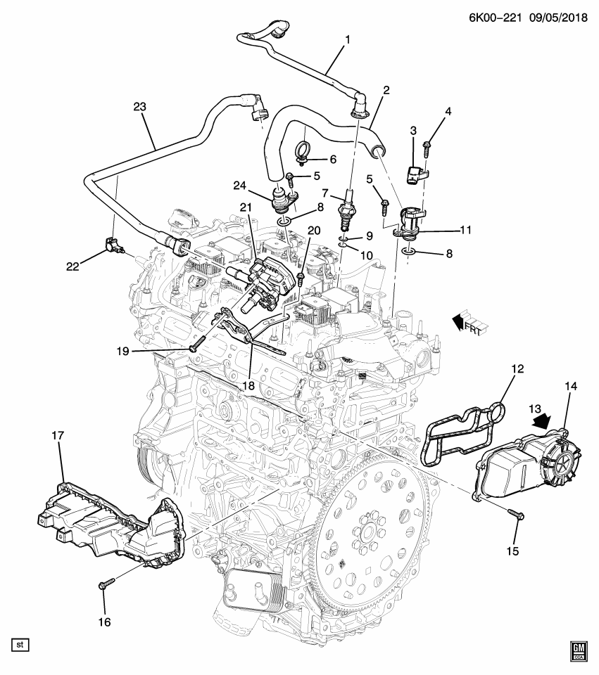 GM 55492261 Bracket, Early Fuel Evaporation