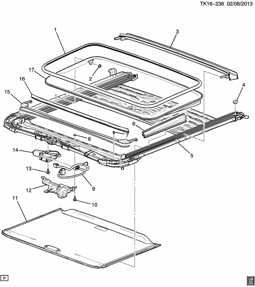 GM 11549224 Bolt, Roof Panel