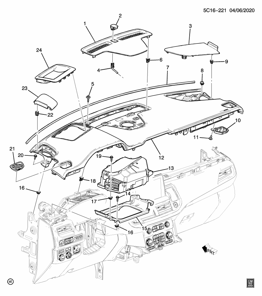 GM 86822064 Panel, Instrument Panel