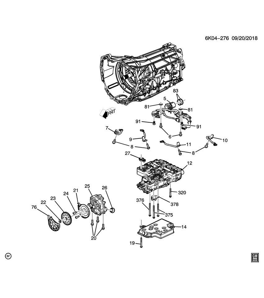 GM 24279134 Ring, Transmission Front Servo