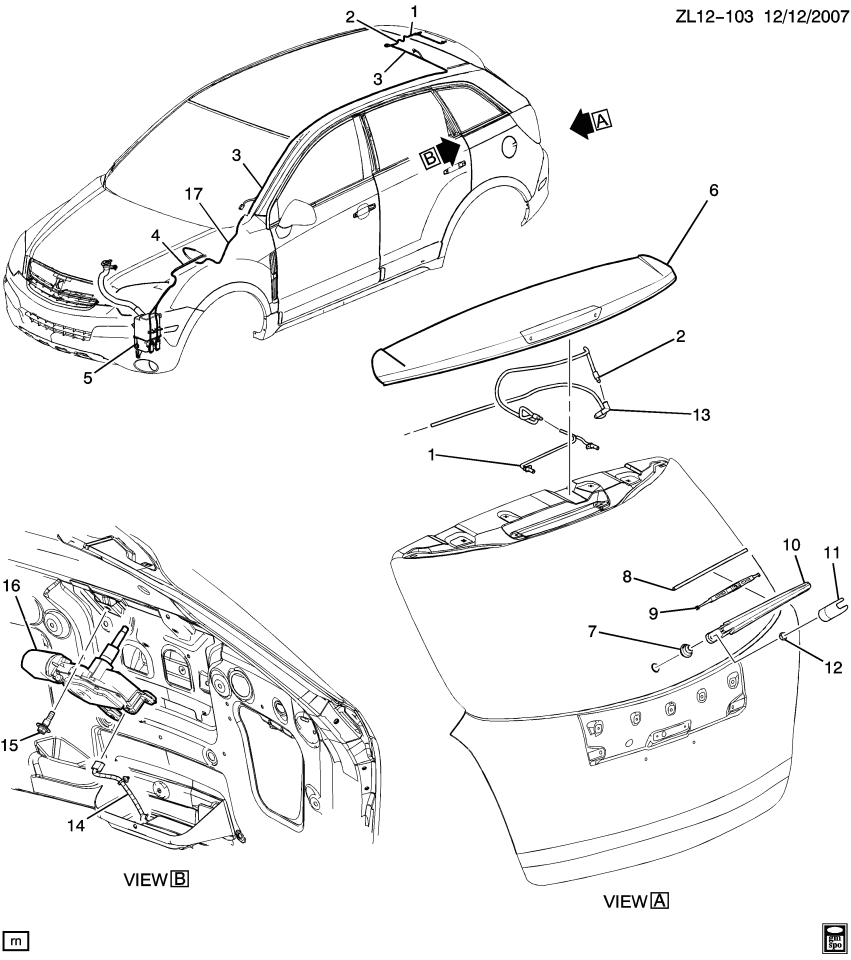 GM 96673304 Hose, Rear Window Wiper