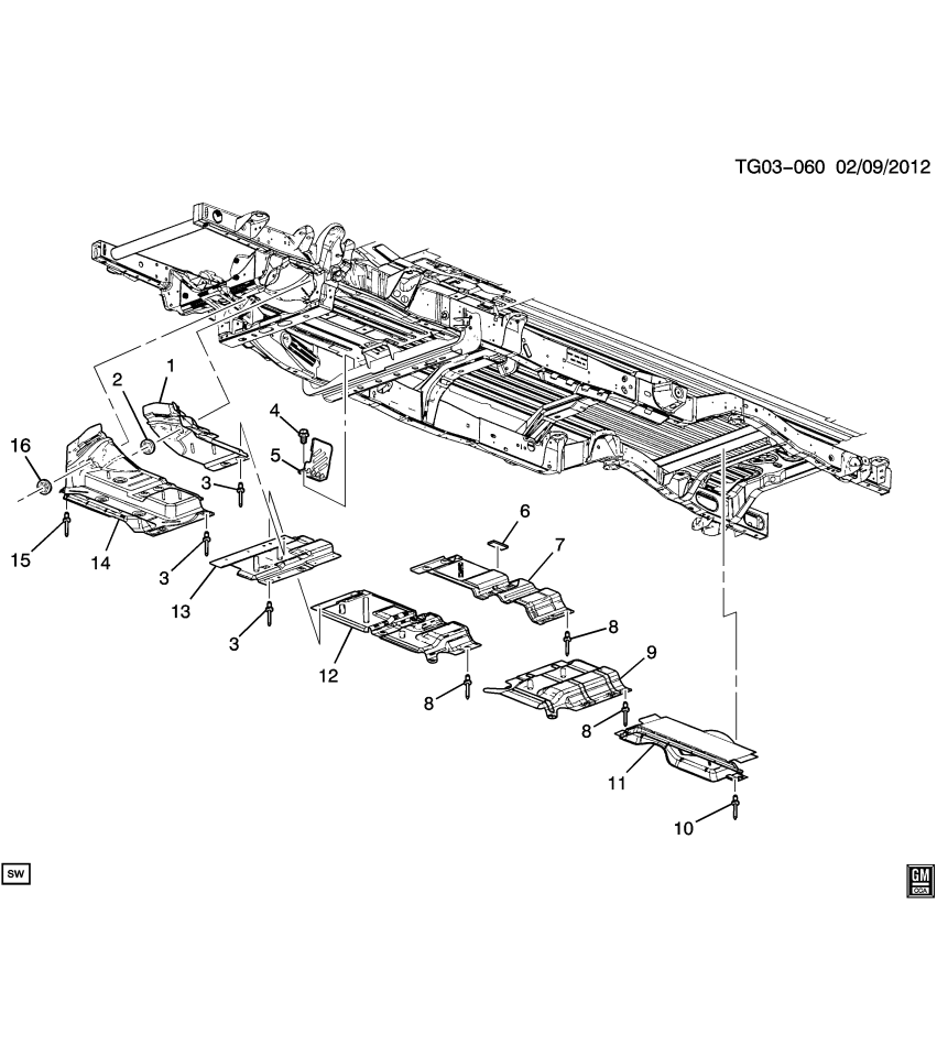 GM 11548053 Rivet, Exhaust Pipe